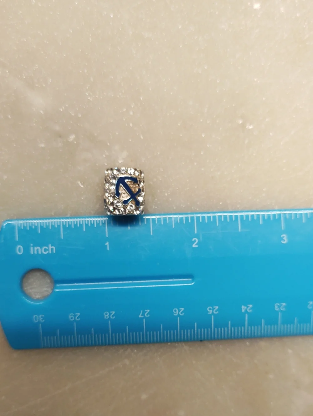 NEW! RARE Blingy Nautical Anchor Bead Charm